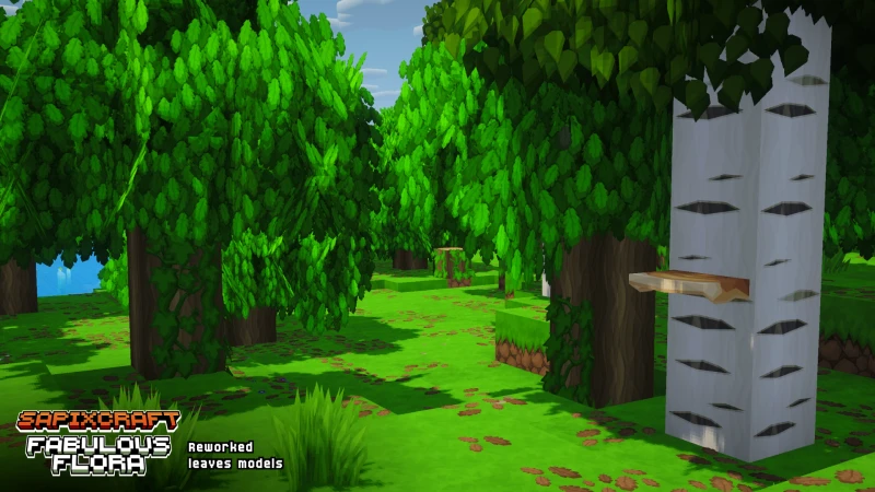 Fabulous Flora add-on - 3D lush leaf block models on trees