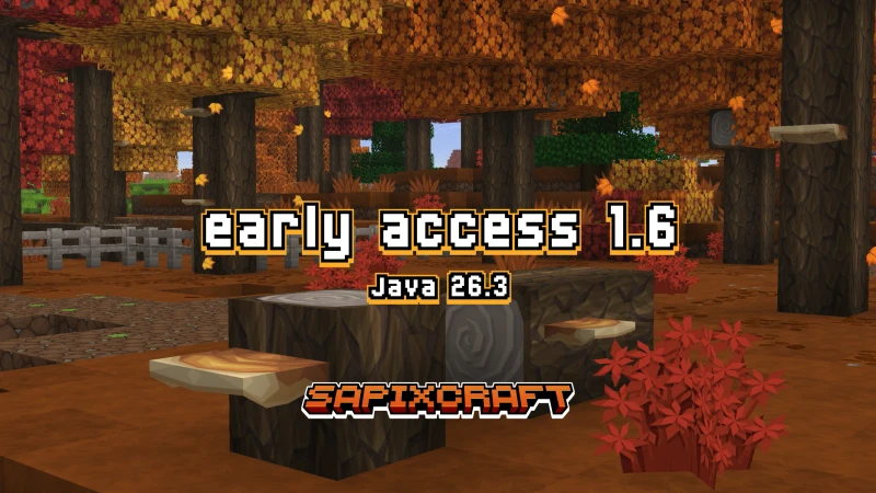 Sapixcraft 26.3 r1.6 - Dappled Forest update