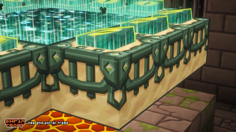 New End Portal frame sides with chain details