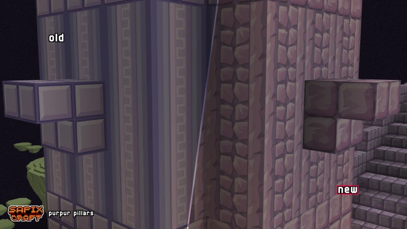 Reworked Purpur Pillar sides, old vs new