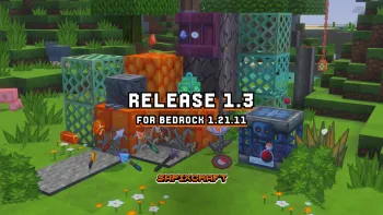 Sapixcraft Bedrock 1.21.11 update with 600+ new textures