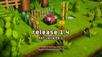 Sapixcraft 26.1 r1.4 — Sugarcane, Lightning Rods, Golden Dandelion, Copper & Iron Bars