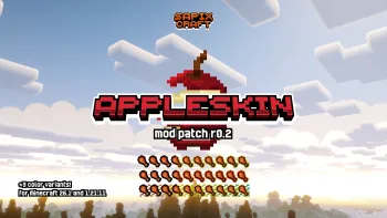 Sapixcraft AppleSkin mod patch for hunger and saturation overlays on Minecraft 26.1