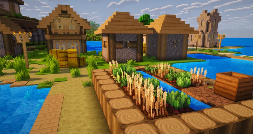 Sapixcraft with custom shader settings applied