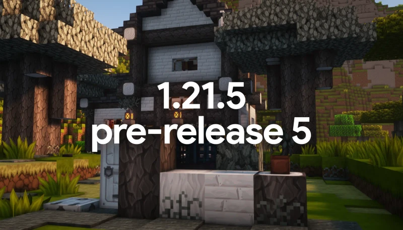 Sapixcraft Java 1.21.5 update featuring pale wood and new grass variants