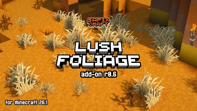 Lush Foliage add-on r0.6 featuring new dry grass variants