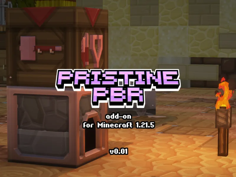 Pristine PBR add-on featuring specular and normal maps