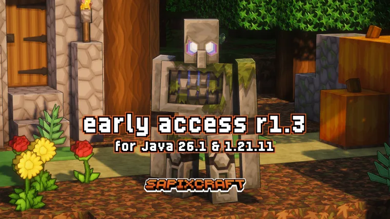 Sapixcraft 26.1 r1.3 — Tiny Takeover update