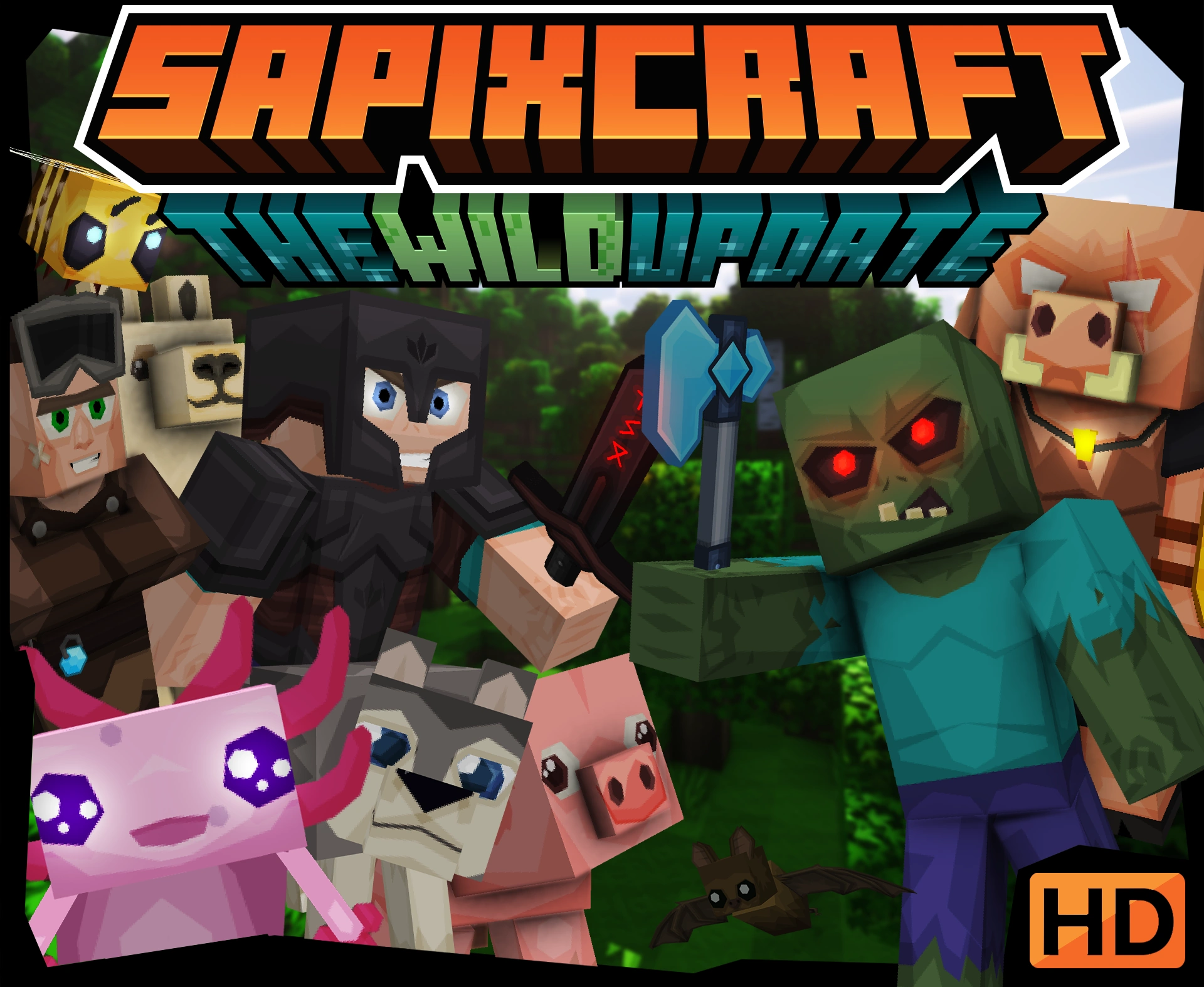 SapixCraft HD Textura Minecraft PE 1.13.0 e 1.14.0 - Mundo Android