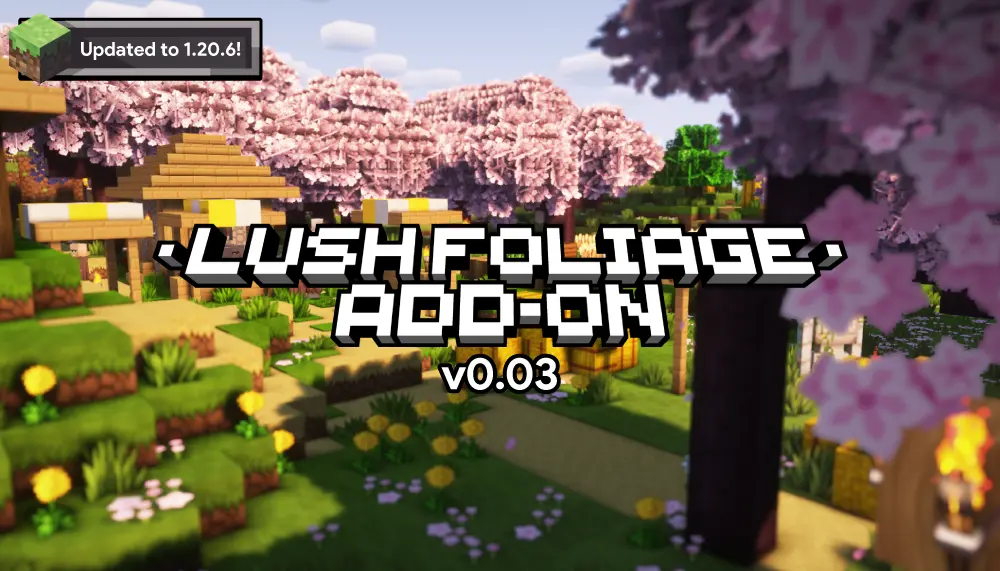 Sapixcraft Lush Foliage Add-on Minecraft 1.20.6